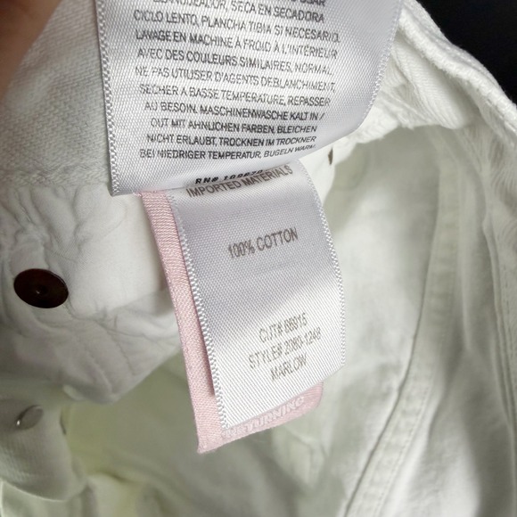 Citizens of Humanity Marlow Vintage Shorts White Denim Button Fly Women's Sz 26 - Picture 11 of 12